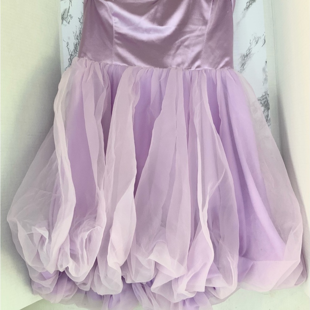Elegant Lavender Wedding Dress